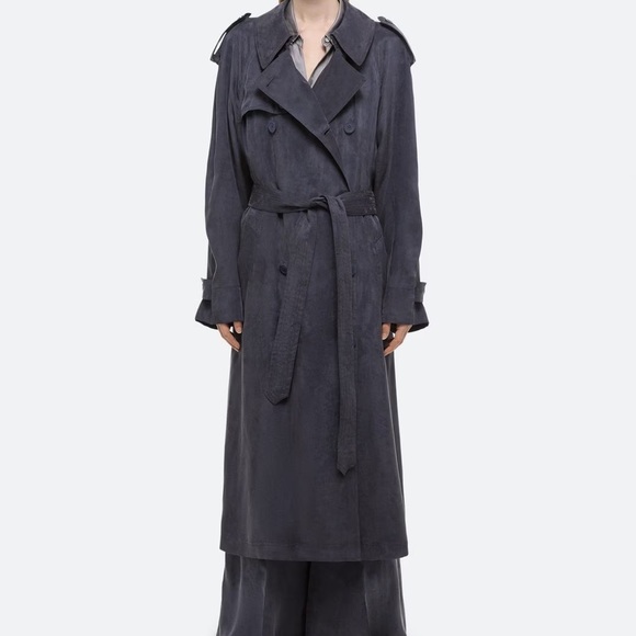 Helmut Lang Fluid Trench Coat - Picture 2 of 4